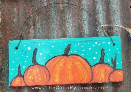 Pumpkin sign
